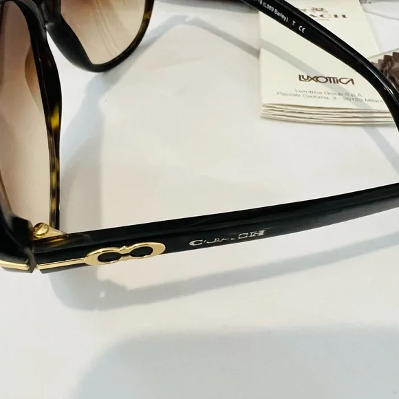 COACH SUNGLASSES BAILEY 8118 500113 60MM TORTOISE FRAME BROWN GRADIENT LENSES - Picture 5 of 7